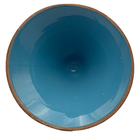 Moroccan Tagine Handmade Hand-Painted Blue Ceramic Glazed Cookware Lid Only - Picture 9 of 9